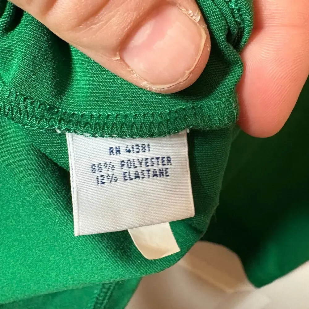 Polo Golf Ralph Lauren Masters Green Sleeveless Quarter Zip Golf Top Womens L